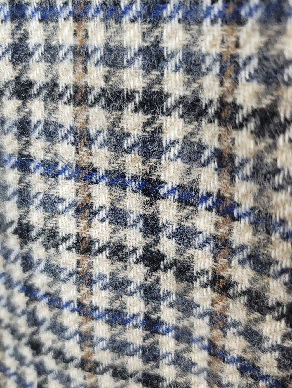 J. Crew Campbell Blazer Abraham Moon Tweed Houndstooth Patch Size 10 - Picture 6 of 10